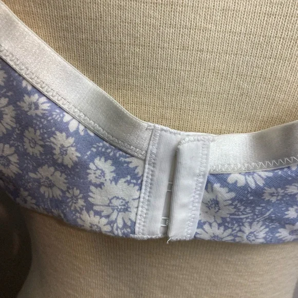 1-25 Avenue Body Cotton Bra Unlined Underwire Floral 40DD - Picture 4 of 4